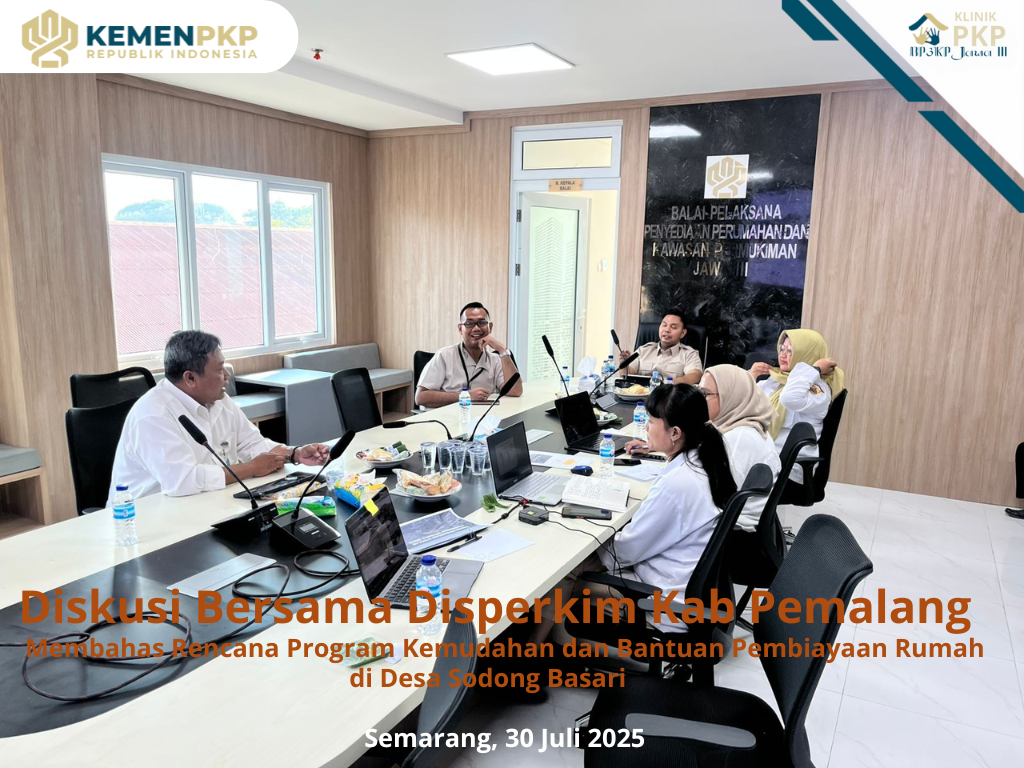 Rapat Koordinasi Bersama Disperkim Pemkab. Pemalang